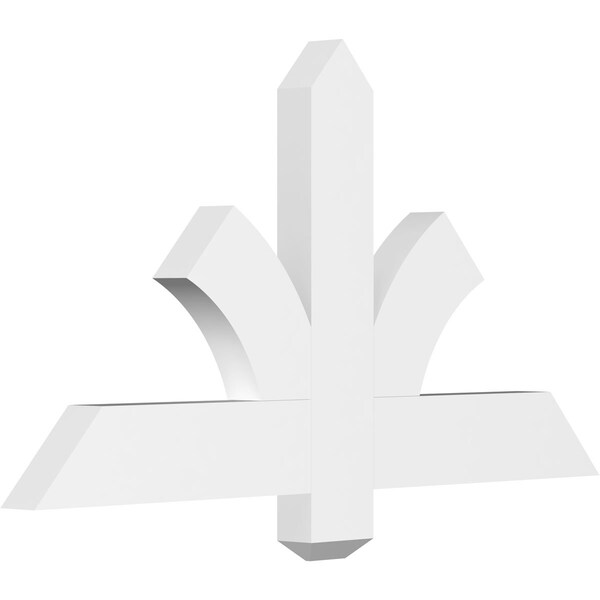 Ekena Millwork Redmond Architectural Grade PVC Gable Bracket, 36"W x 19 1/2"H x 2"D x 4"F, 13/12 Pitch GBP036X20X0204RED00 - main